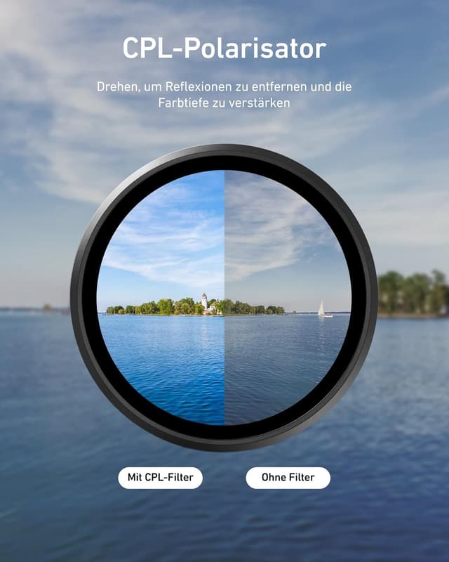 Detalle 1 de TELESIN Filter-Set für Action 6 mit VND 2-32