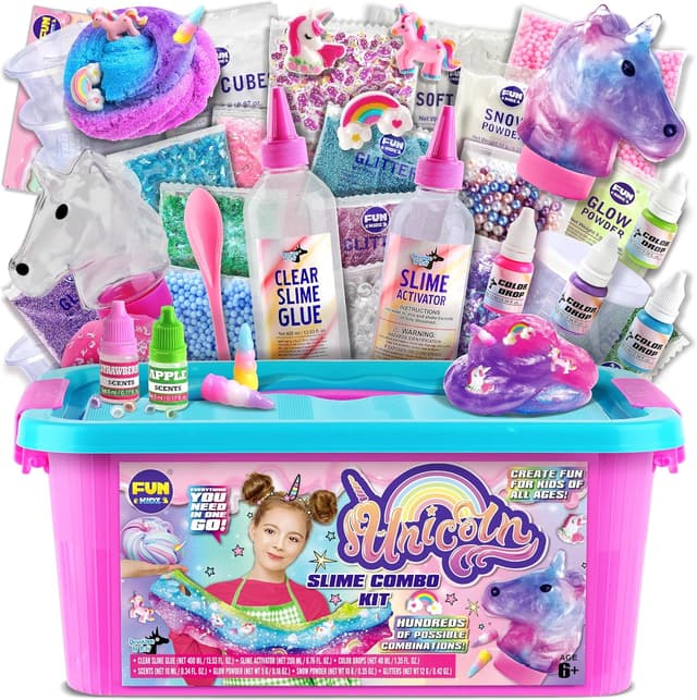 Imagen de Fluffy Unicorn Slime Kit for Girls 1000 ml en OfertitasTOP