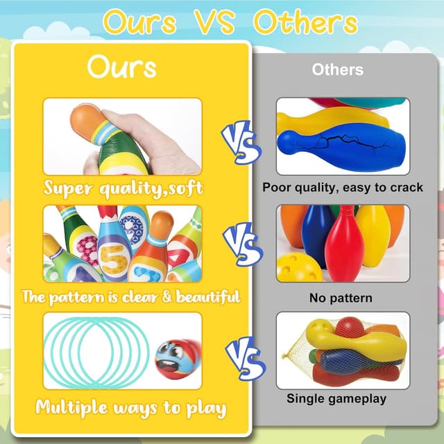 Thumbnail 4 de Bowling Set Kids for Tiny Bowlers