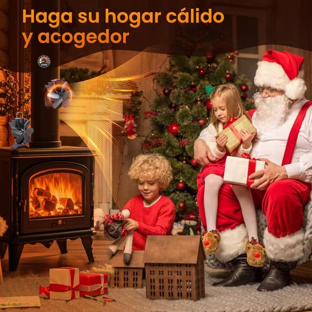 Thumbnail 1 de JossaColar Ventilador magnético para chimenea 6 cuchillas