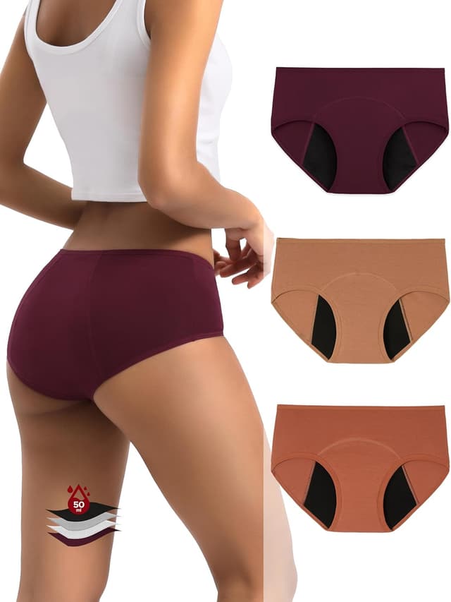 Thumbnail 6 de INNERSY Period Underwear 3-Pack hipster panties 🩲