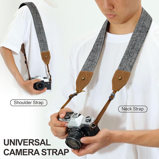 Detalle de Padwa Lifestyle 2" Classic Crazy Horse Camera Strap
