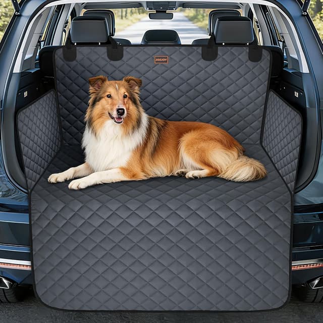 Detalle de JOEJOY Kofferraumschutz für Hund mit Seiten- und Ladeschwellenschutz (Universal) – kratzfest & waschbar