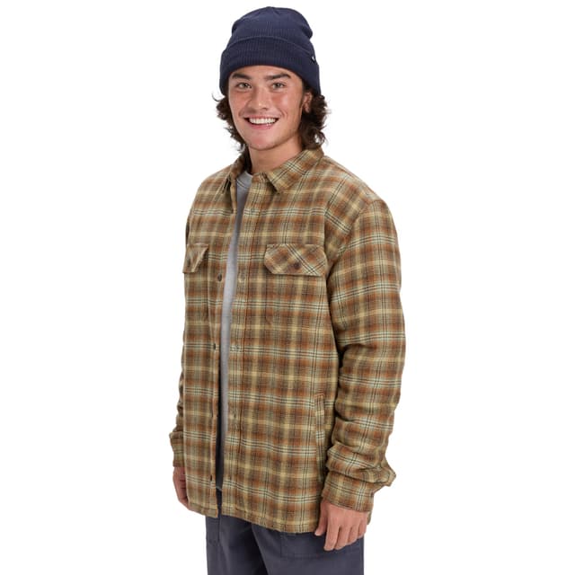 Detalle de Quiksilver Venture Sherpa: camisa ligera de pana de algodón para hombre