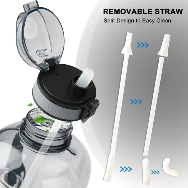 Detalle 2 de 3L hydration water bottle with straw