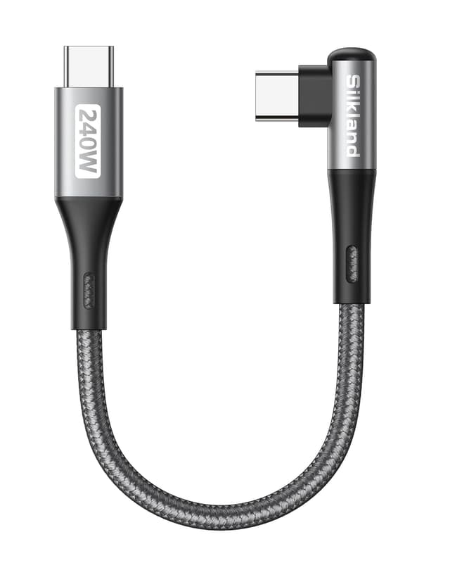 Detalle de Silkland USB C Kabel Kurz 15CM Winkel