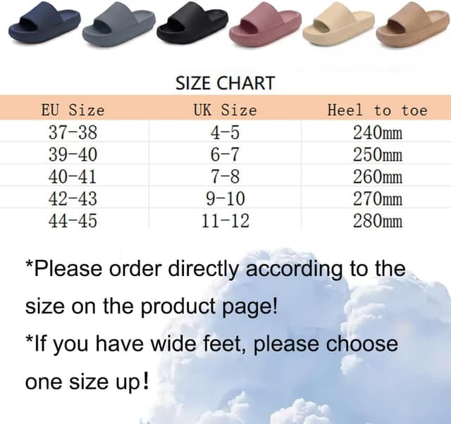 Detalle de Donpapa ciabatte da casa estive “Nuvola” in EVA, antiscivolo per piscina e doccia