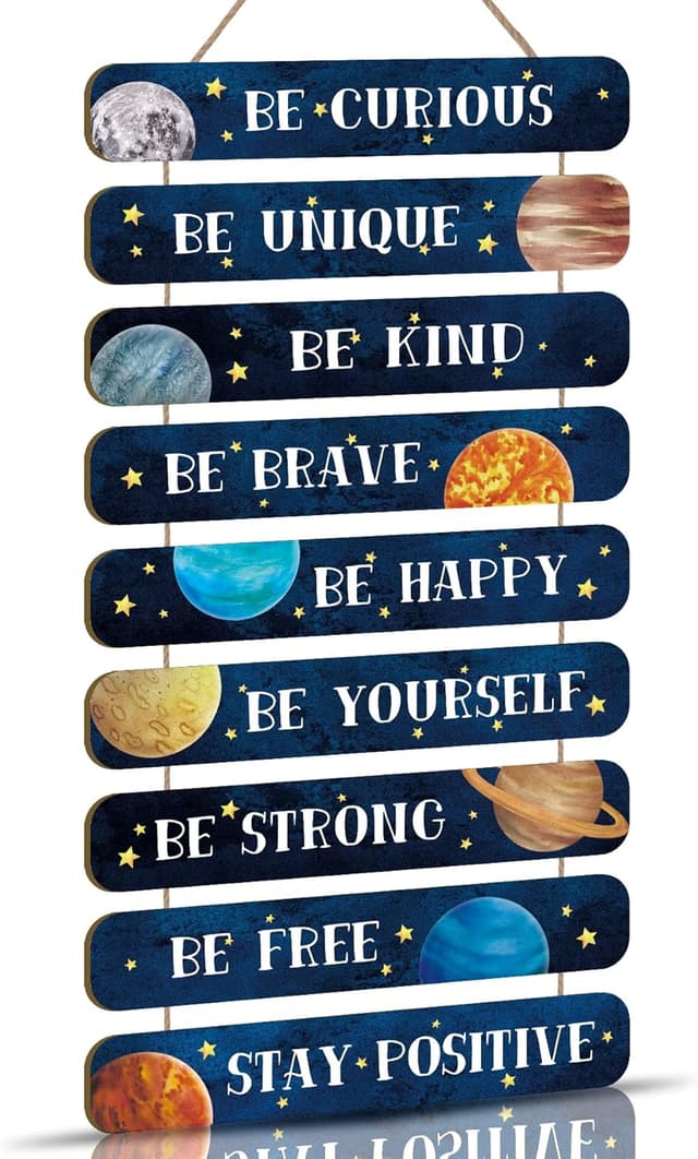 Imagen de HPNIUB Space Wood Sign 2"x12" en OfertitasTOP