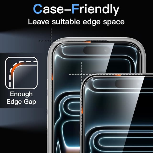 Thumbnail 6 de JETech Screen Protector 2-Pack for iPhone 17 Pro Max