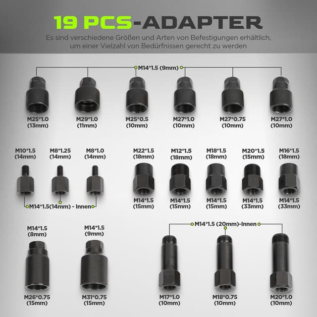 Detalle 2 de KAISAL 24tlg Einspritzdüsen Abzieher