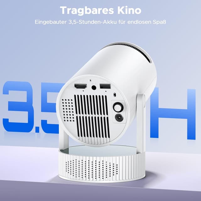Detalle 2 de Smart Mini Beamer 1080P HD 4K Akku-Projektor
