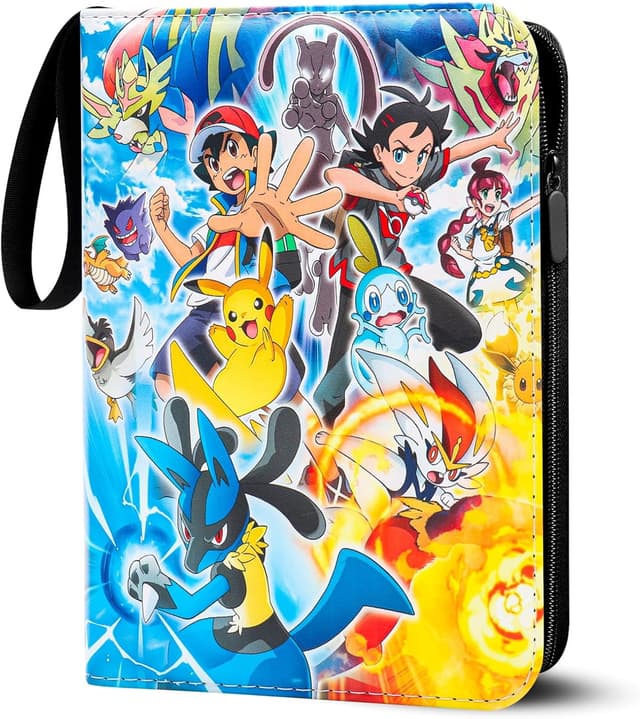 Detalle de Jntmakun Sammelalbum für Pokémon Karten (S400) – 50 Seiten, 400 Karten, wasserabweisendes PU