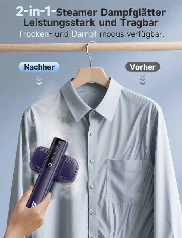 Detalle 2 de Sundu Dampfglätter 1200 W für Reisen