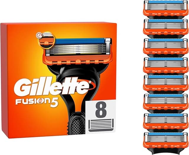 Detalle de Gillette Fusion 5 Cuchillas de Afeitar Hombre🪒 Paquete 8