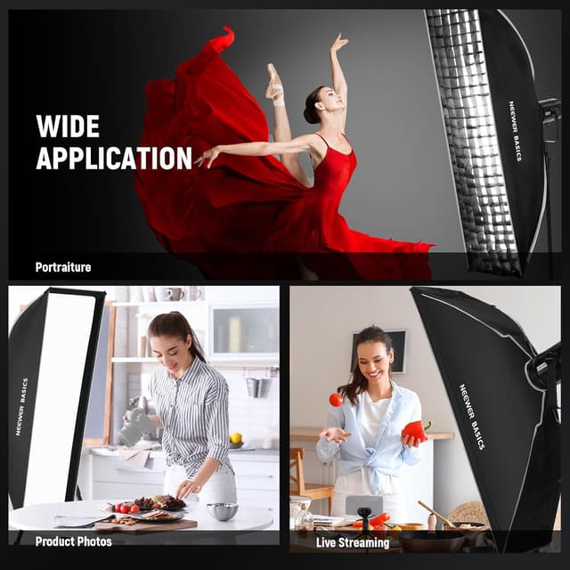 Thumbnail 6 de NEEWER NS61P 12 x 47in Rectangular Softbox