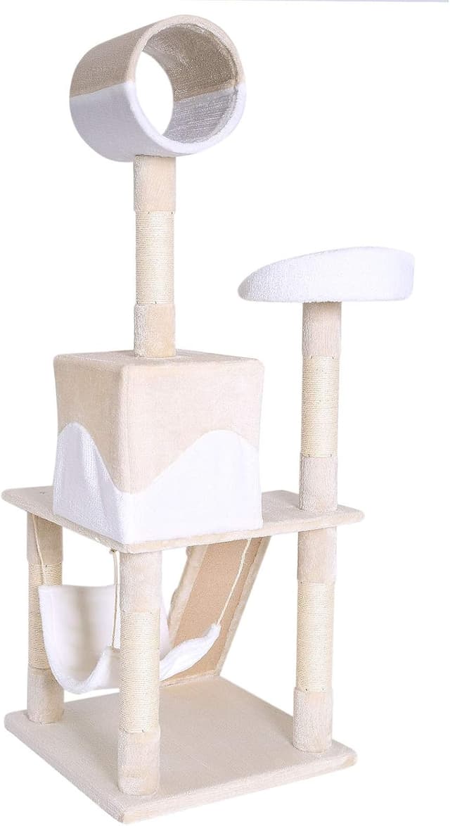 Thumbnail 3 de lionto Katzenkratzbaum mit Hängematte 133 cm