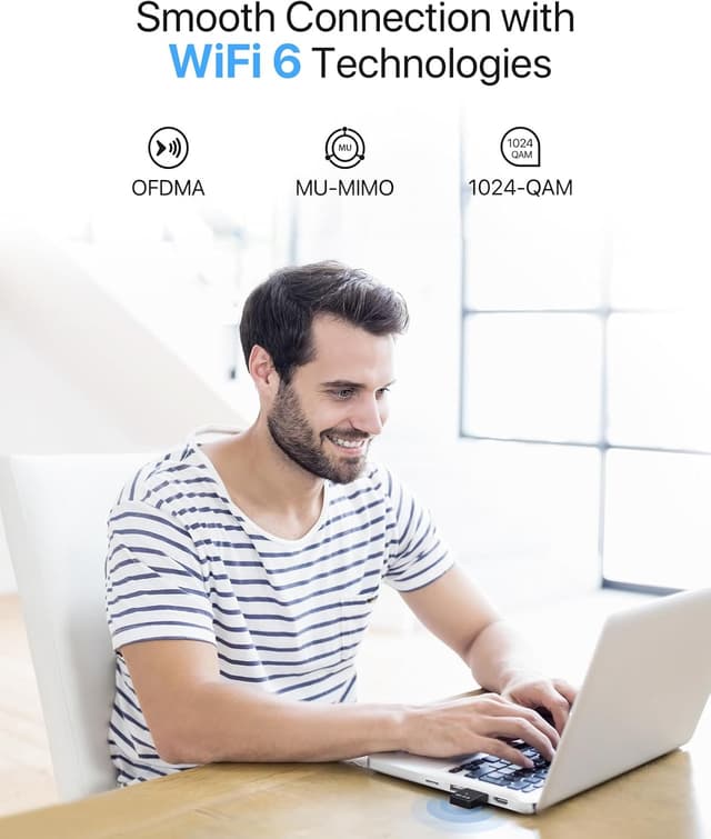 Detalle 1 de BrosTrend AX900 WiFi 6 USB dual band
