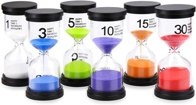 Detalle de Comsmart Sand Timer 6pc set 1–30 min