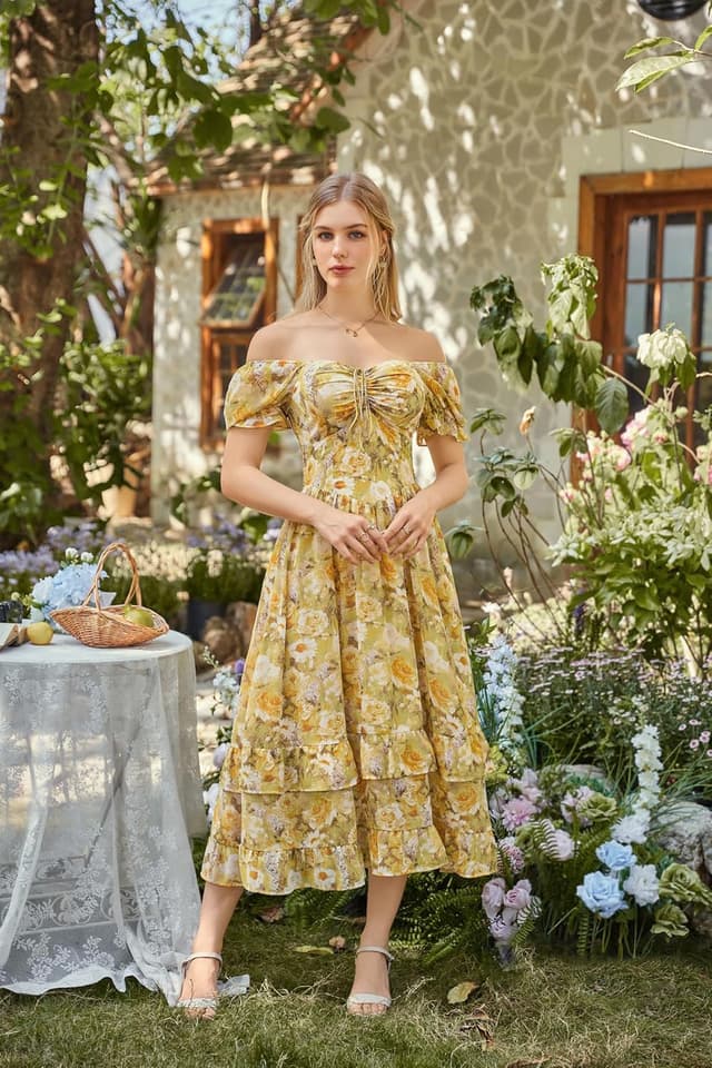 Thumbnail 1 de SCARLET DARKNESS Robe longue victorienne été 🌸