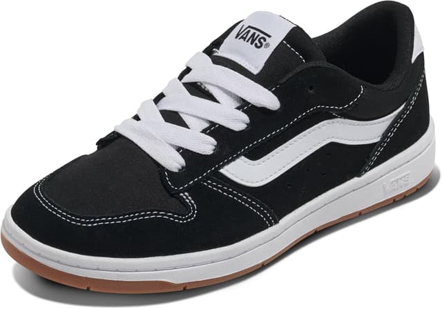 Detalle de Vans Ryland Ls BasketFemme : baskets basses femme en blanc et noir