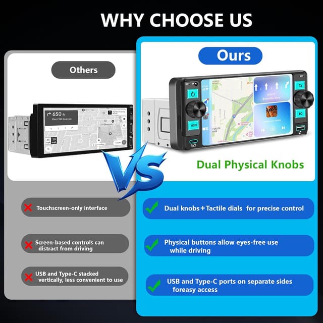 Detalle 2 de Single Din Car Radio 5.7-inch