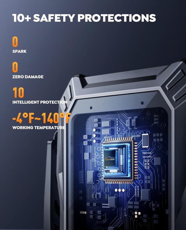 Thumbnail 6 de YaberAuto Jump Starter Power Pack 6000A (23800mAh) with Air Compressor 160PSI and LED Light