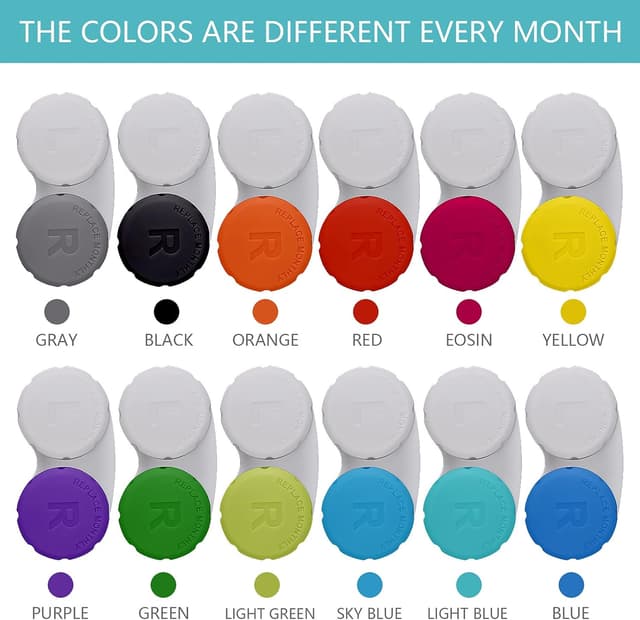 Detalle de 12 pack contact lens cases, leak proof