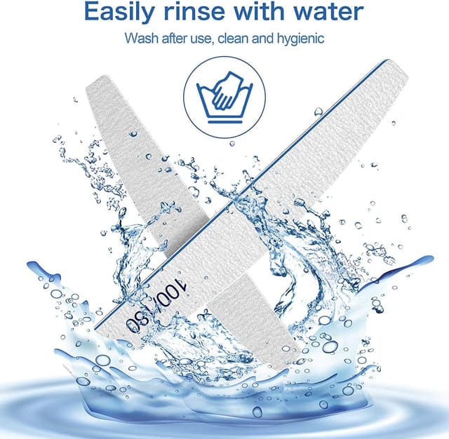 Detalle de Nagelfeile-Set für Gel- und Acrylnägel: Doppelseitige 100/180 Körnung (12 Stück)