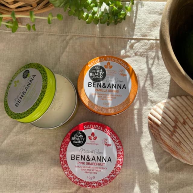 Detalle de BEN & ANNA Deocreme Vanilla Orchid : déodorant naturel sans aluminium, ferme et végétalien