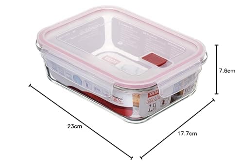 Thumbnail 8 de Tatay Fiambrebra Hermética 1.5L - Vidrio Rojo 🍱