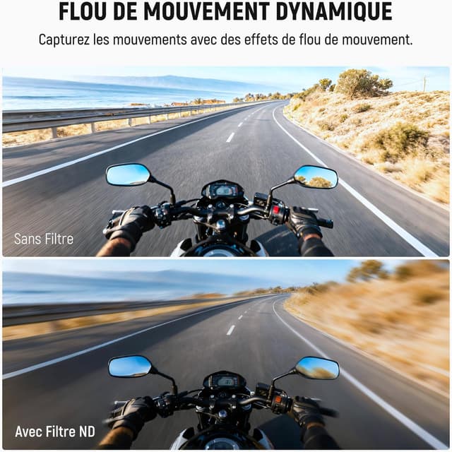 Detalle 2 de NEEWER kit filtres ND pour DJI Osmo Nano (ND8/16/32 + CPL) avec protection d’écran – 4 packs