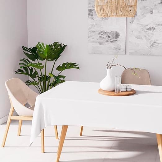 Imagen de Soleil d'ocre Mantel Antimanchas Alix Rectangular, Blanco en OfertitasTOP
