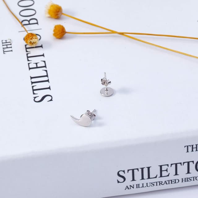 Detalle 2 de VIKI LYNN Semikolon Ohrstecker 925 Silber