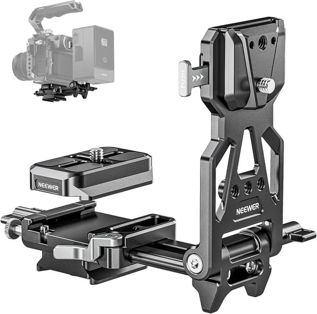 Imagen de NEEWER PS015 PRO Foldable V Mount Battery Plate for DSLR Rig en OfertitasTOP