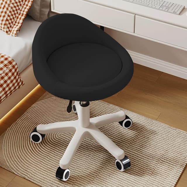 Imagen de Rolling Stool Ergonomic Swivel Seat 14.4-inch en OfertitasTOP