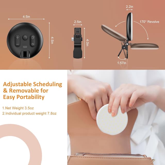 Thumbnail 2 de Anautin 60 LED Ring Light, Rechargeable 6500K