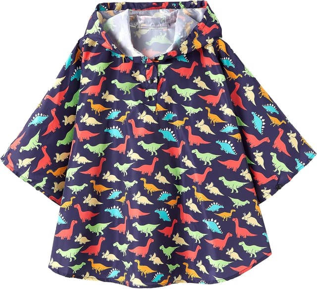 Detalle de QIKADO Regenponcho für Kinder wasserdicht, faltbar und ultraleicht (für 1–12 Jahre)