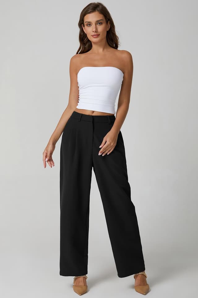 Detalle de QINSEN Wide Leg Dress Pants