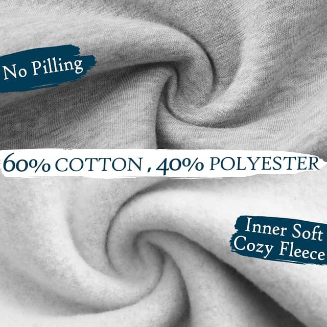 Detalle de Loofure Men’s Fleece Sweatpants (3-Pack) Joggers with Zipper Pockets