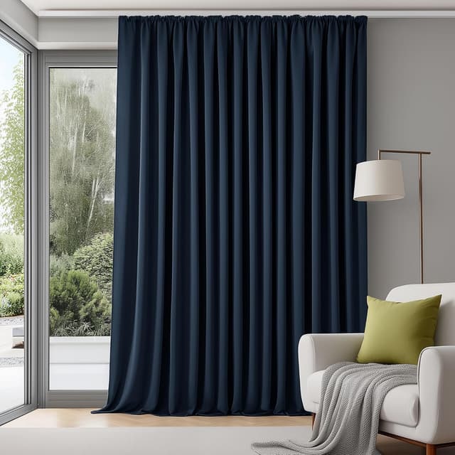 Imagen de Deconovo 280x175 Rideau occultant bleu marine đ en OfertitasTOP