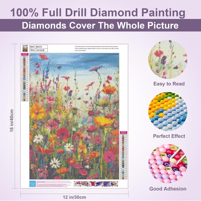 Thumbnail 1 de ARVINKEY 5D Diamond Painting Kit 16x12
