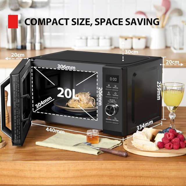 Detalle de Toshiba MW3-AG20PE Mikrowelle 20 Liter