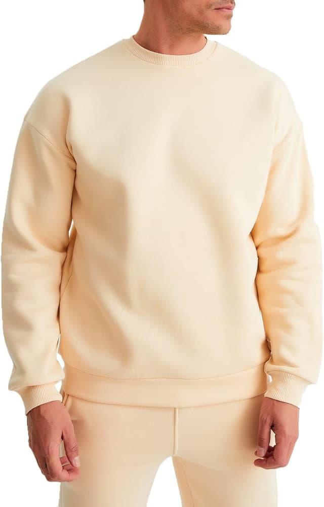 Detalle de Leif Nelson Jogging surdimensionné en coton noir pour homme (tailles S à XXL)