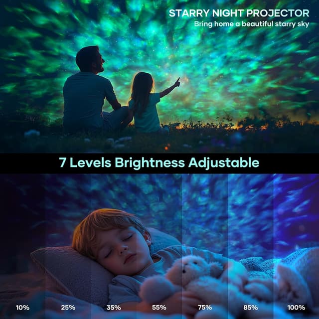 Detalle 2 de Fokky Sternenhimmel Projektor 8×8×8 cm 🌌