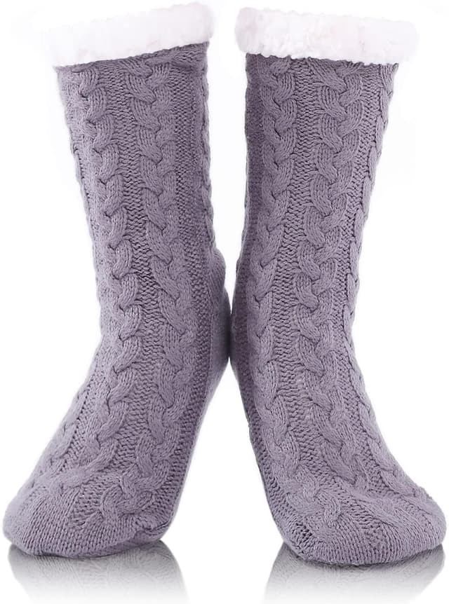 Detalle de FUSACONY chaussettes polaire antidérapantes 4-9