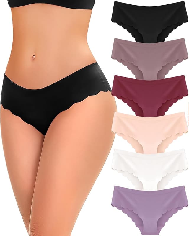 Imagen de 6 Pack Seamless Underwear Low Rise Bikini Panties en OfertitasTOP