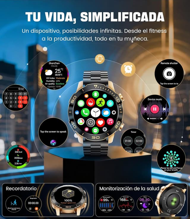 Thumbnail 4 de Reloj inteligente BENYAR TX7 1,43" AMOLED