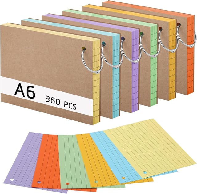 Detalle de A6 Lernkarten 14,8 x 10,5 cm, 360 Karten