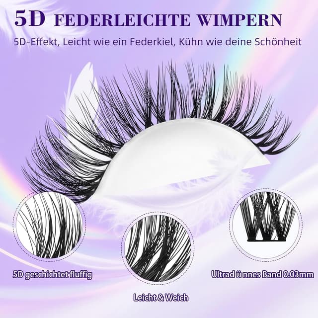 Detalle 2 de B&Q Lash Cluster Set 02 für Wimpern-Volumen