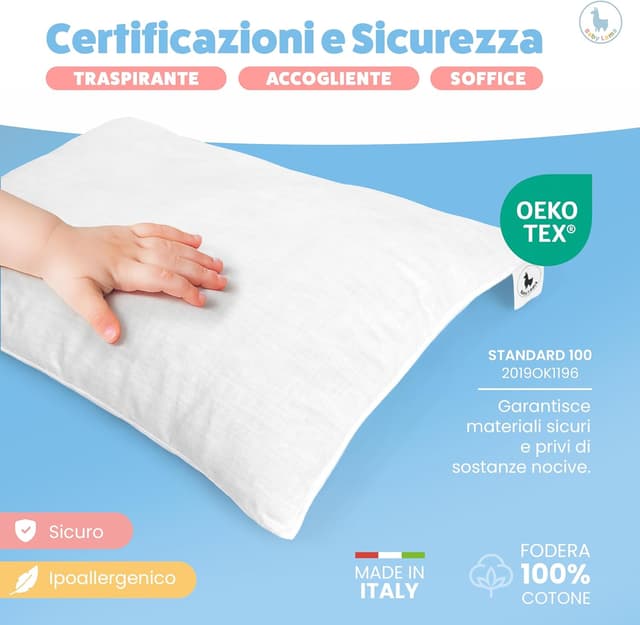 Detalle de Baby Lama Cuscino Lettino Bambino 40x60